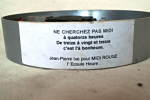 Etiquette Horloge