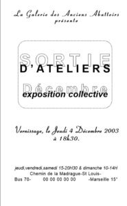 Flyer vernissage exposition
